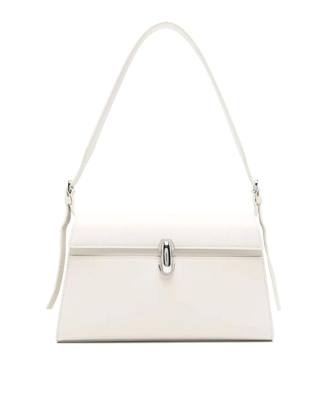 SAVETTE White Symmetry Shoulder Bag
