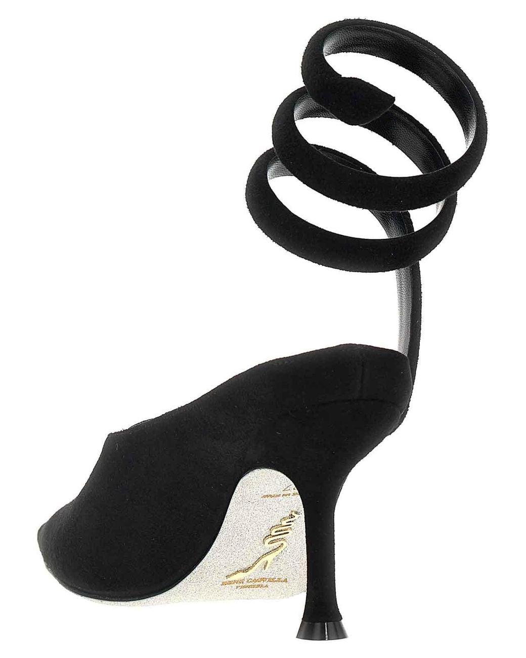 Rene Caovilla Black 'Grace' Mules