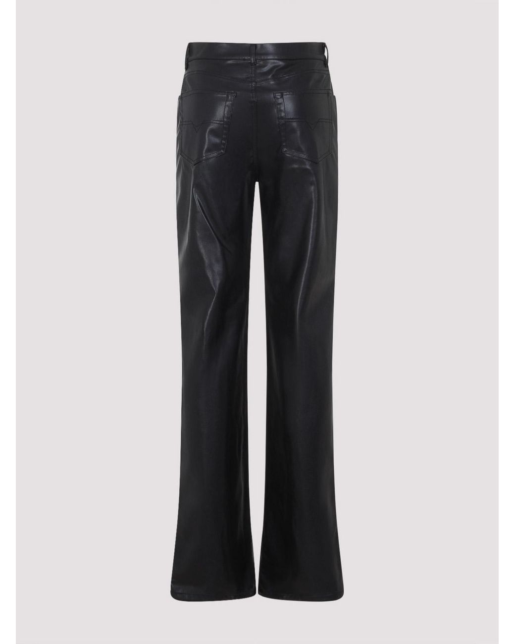 DIESEL Black P-Lain Eco Leather Pants