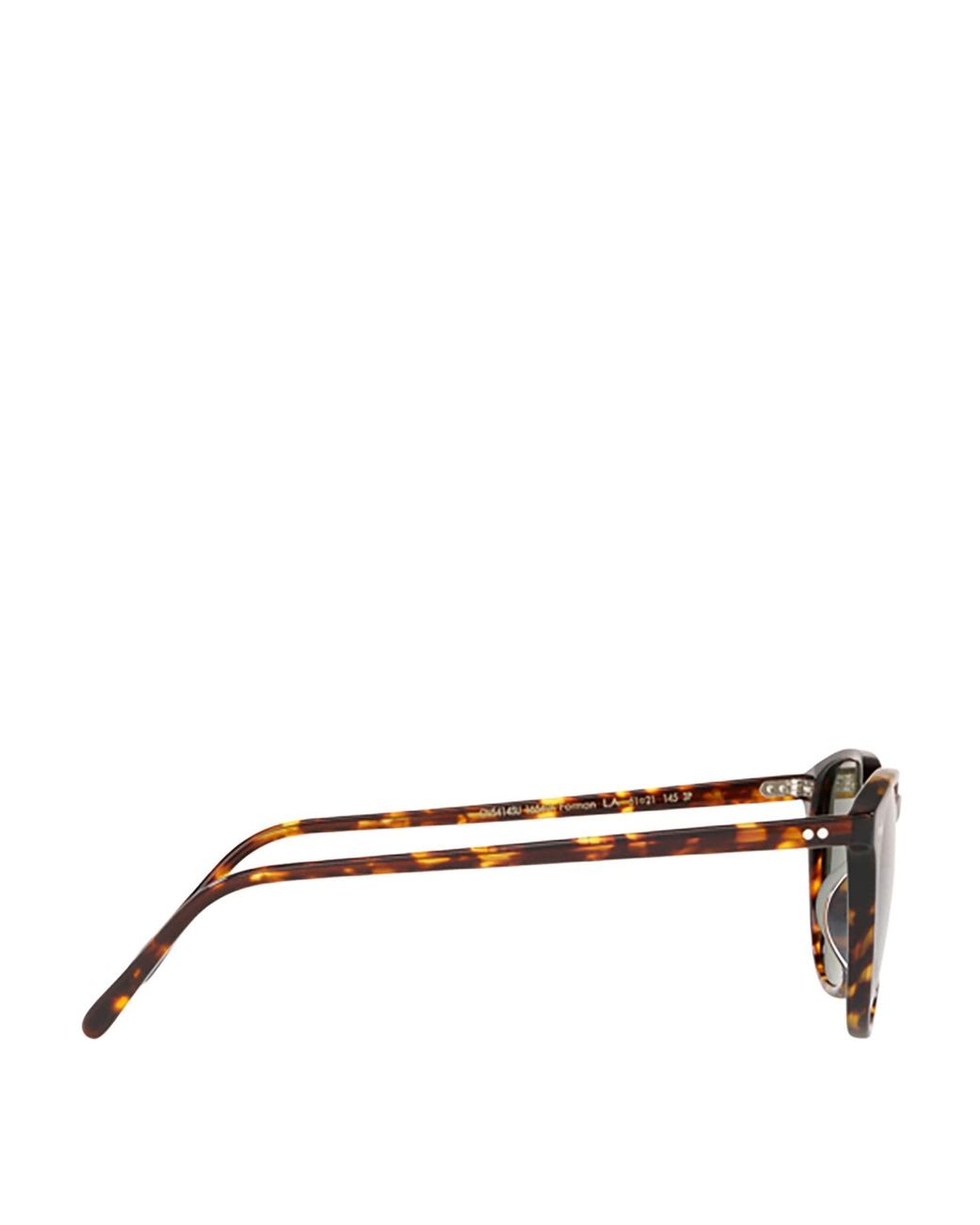 Oliver Peoples Metallic Forman L.A Tortoiseshell Sunglasses