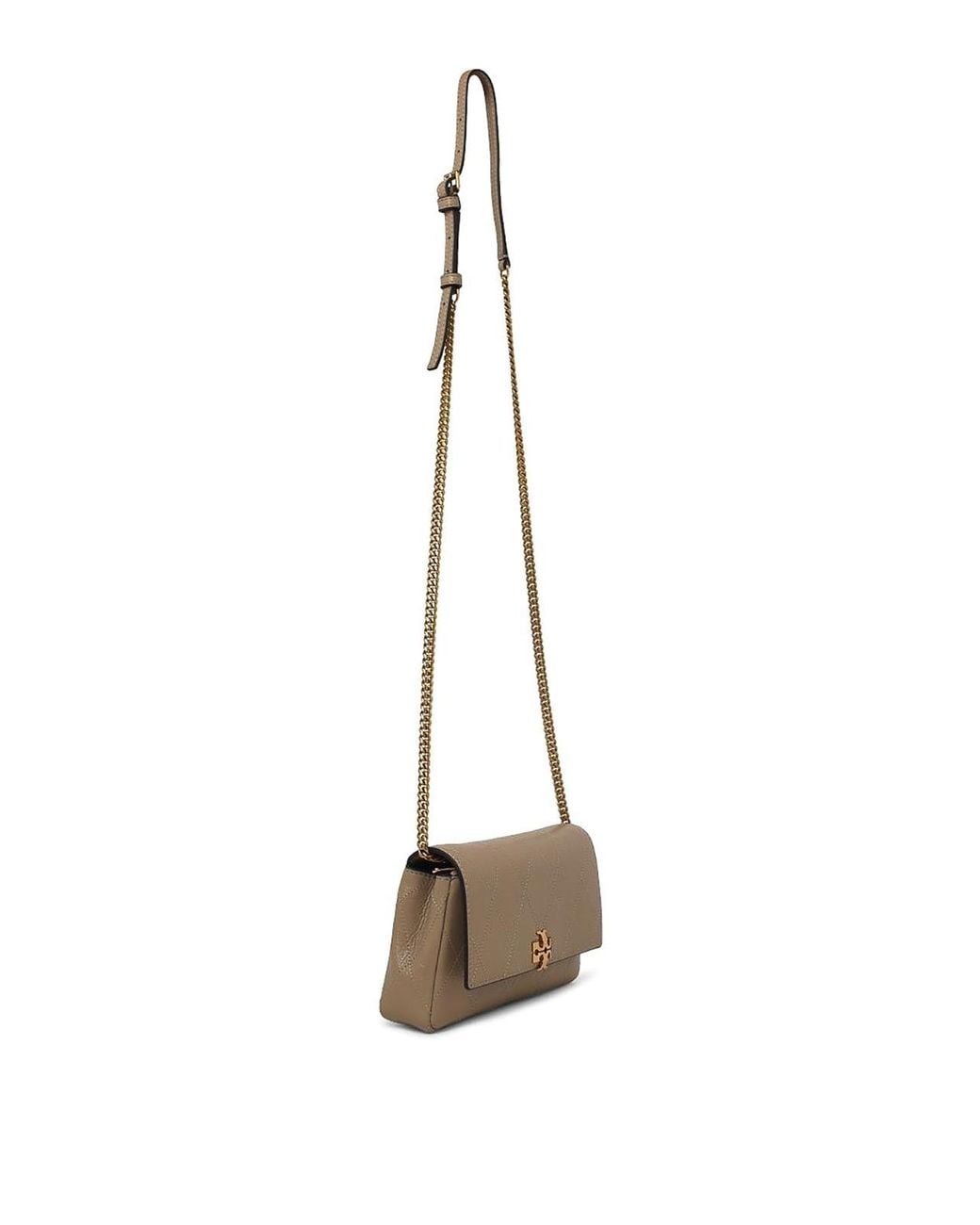 Mini Borsa Charlie Matelass di Tory Burch in White