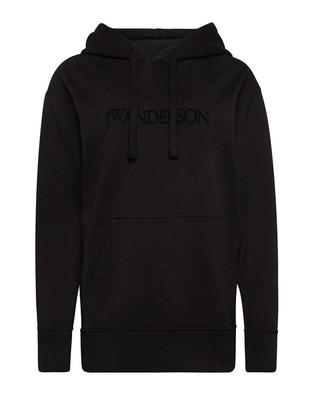 J.W. Anderson Black Logo Embroidery Hoodie