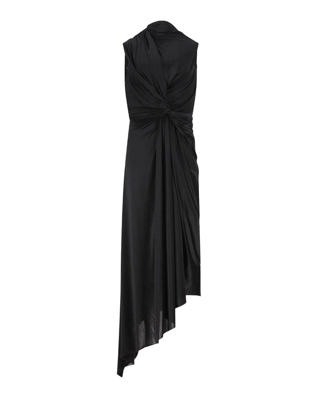 Balenciaga Black Long Asymmetric Dress