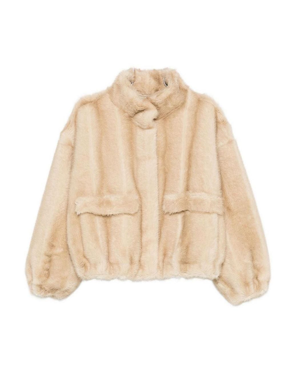 Apparis Natural Iris Faux Leather Bomber Jacket
