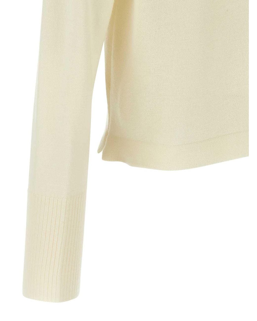 Ma'ry'ya White Wool Sweater for men