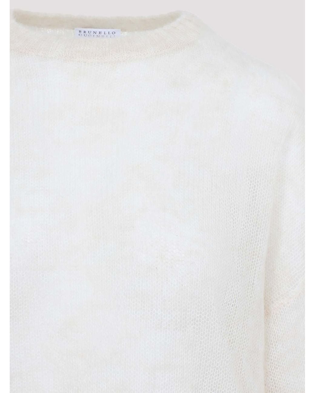 Brunello Cucinelli White Sweater