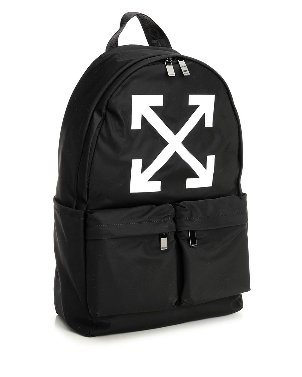 Off-White c/o Virgil Abloh Black Arrow Print Backpack for men