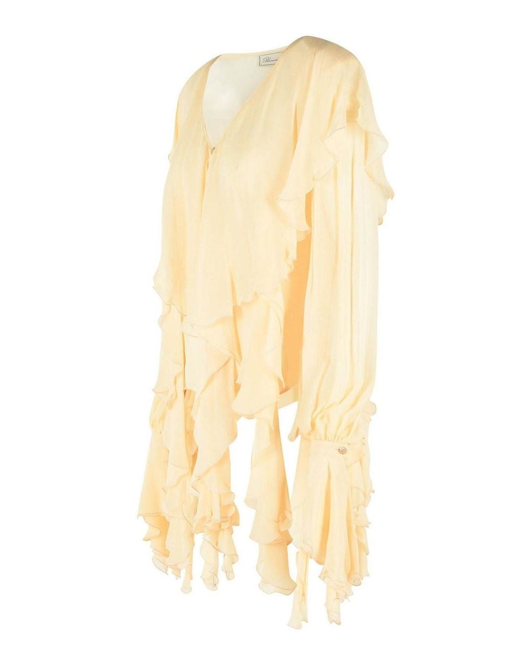 Blumarine Yellow Viscose Blouse