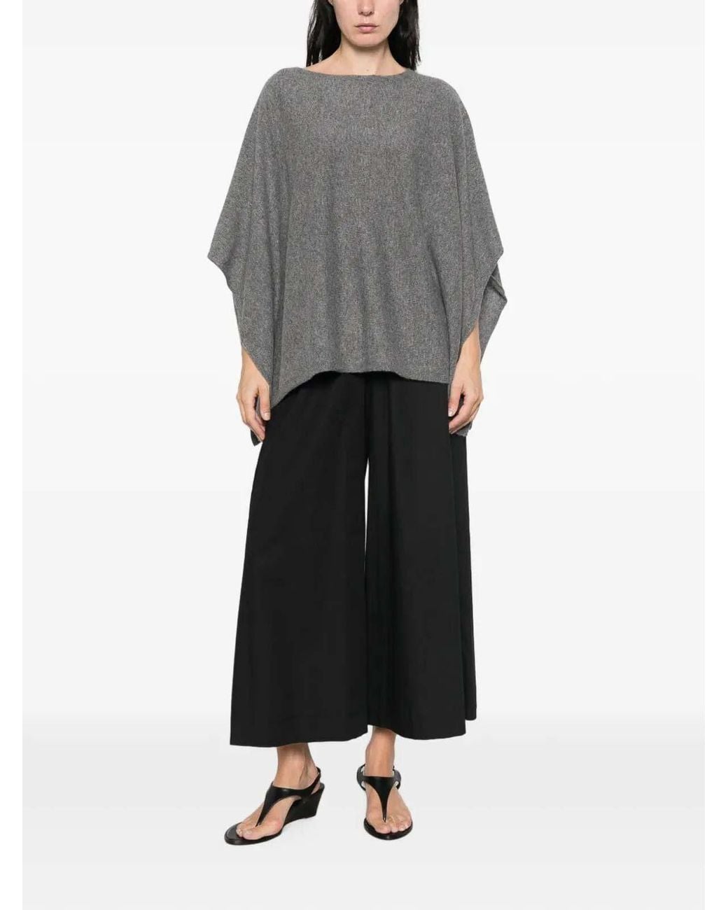 Not Shy Gray 'Pamina' Poncho