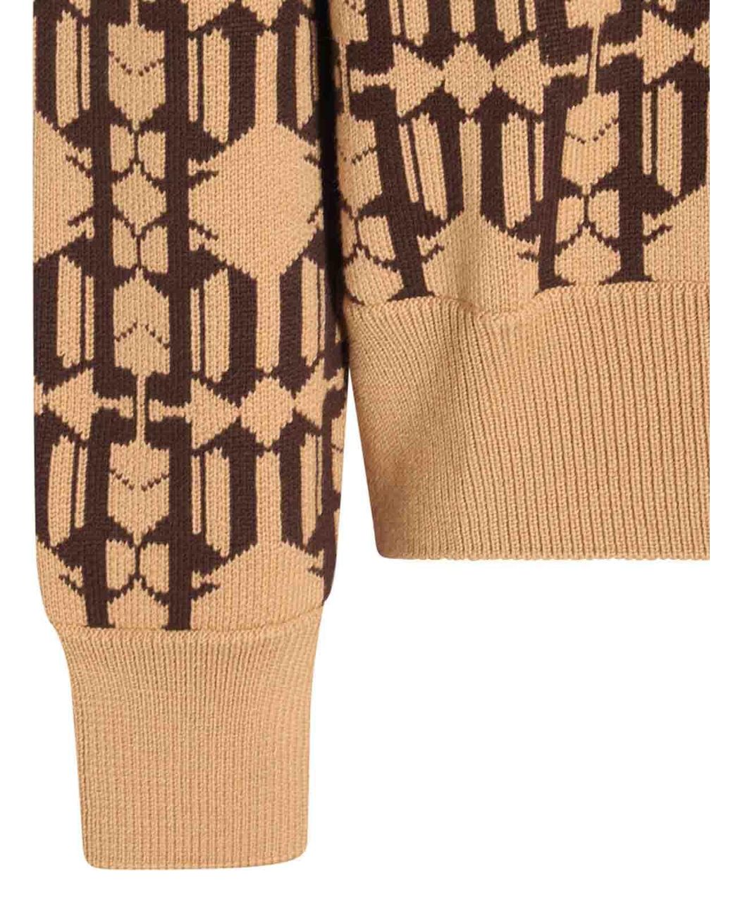 Palm Angels Black And Wool Blend Jumper for men