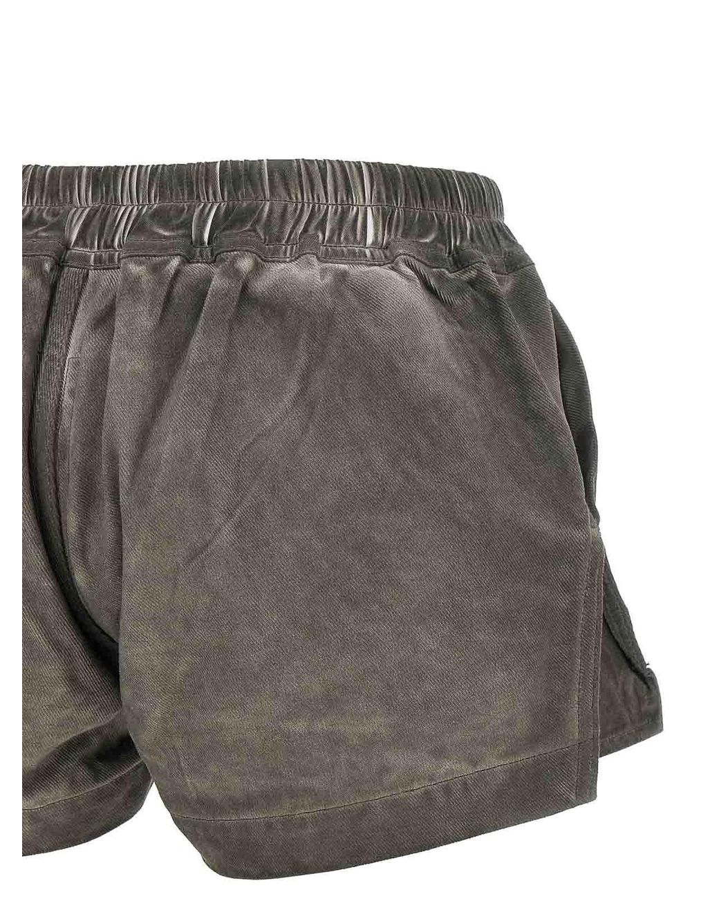 Rick Owens Gray 'Fog Boxers' Shorts