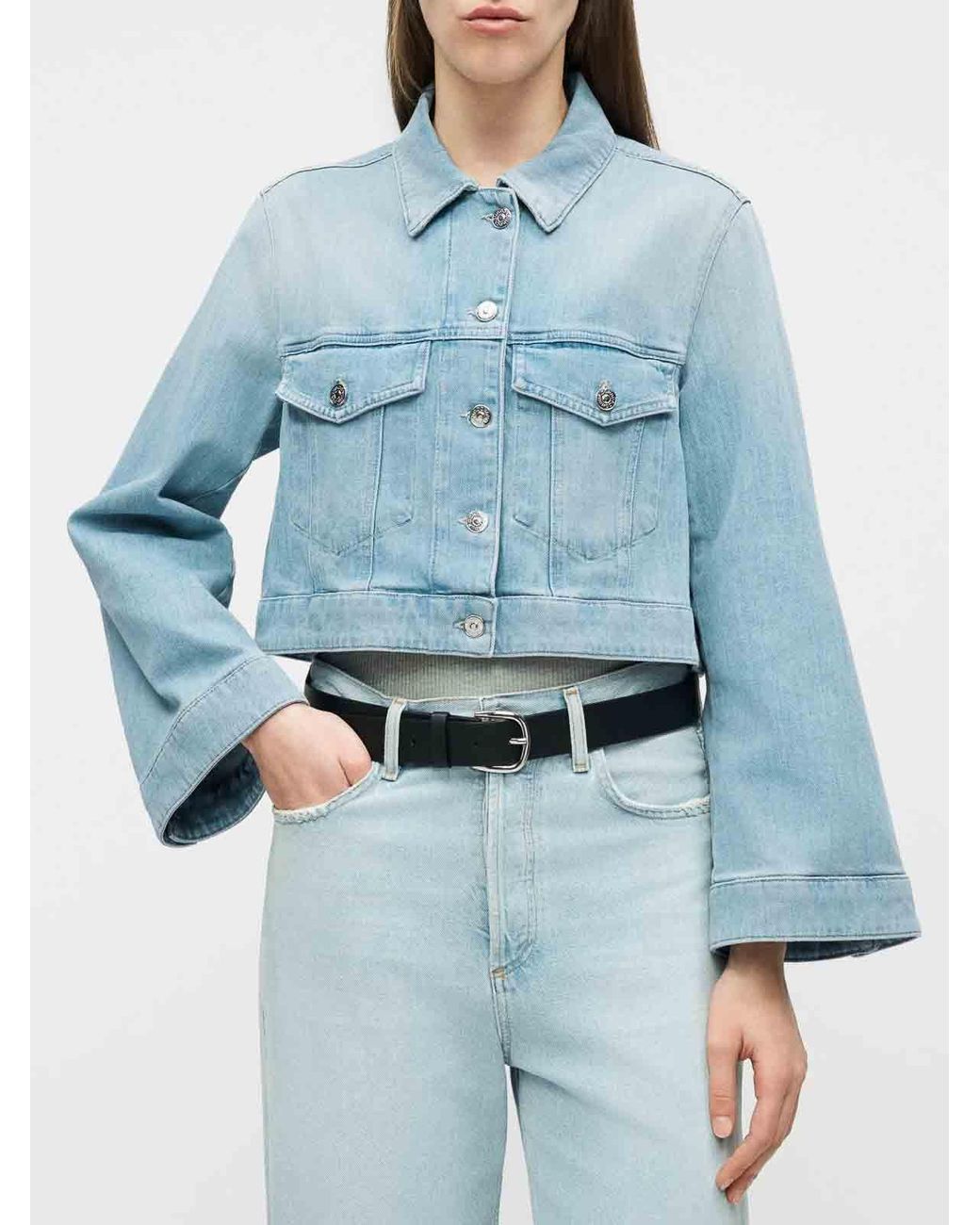 Dondup Blue Short Jeans Jacket
