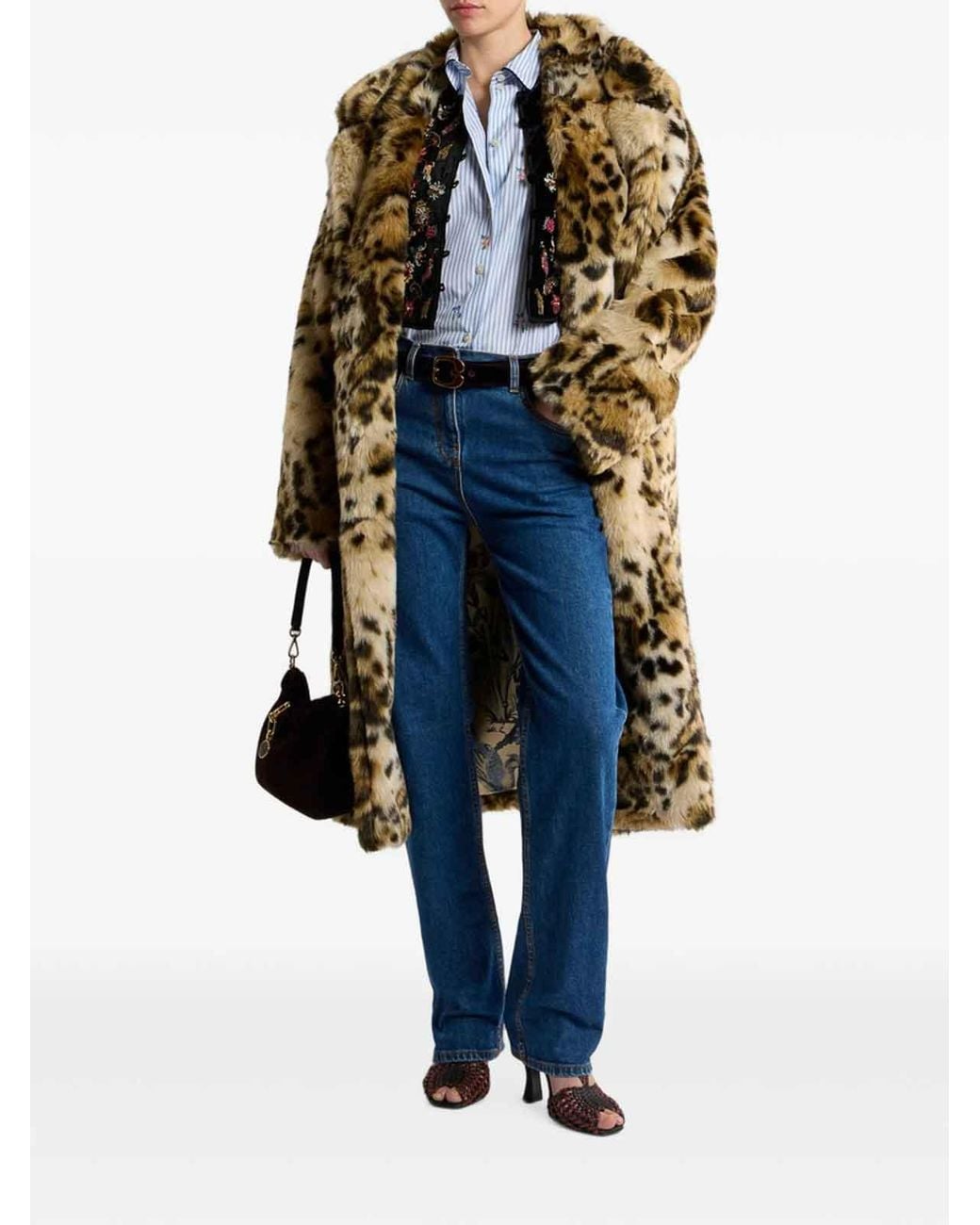 Etro Metallic Fur