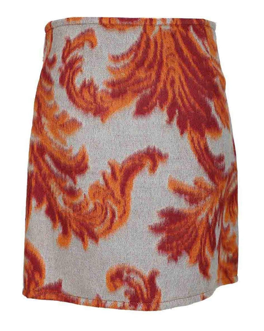 Etro Red Wrap Miniskirt