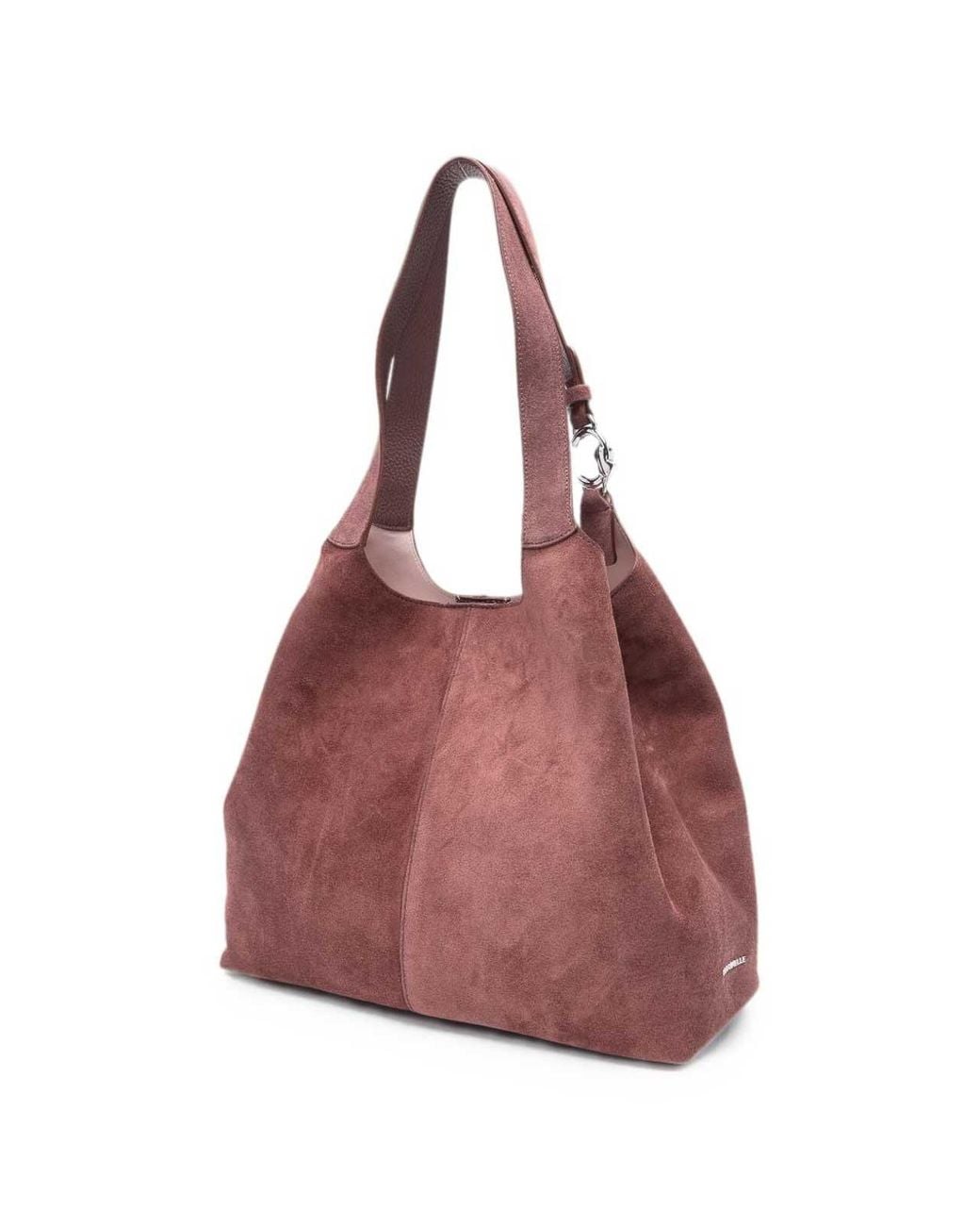 Coccinelle Purple Suede Bucket Bag