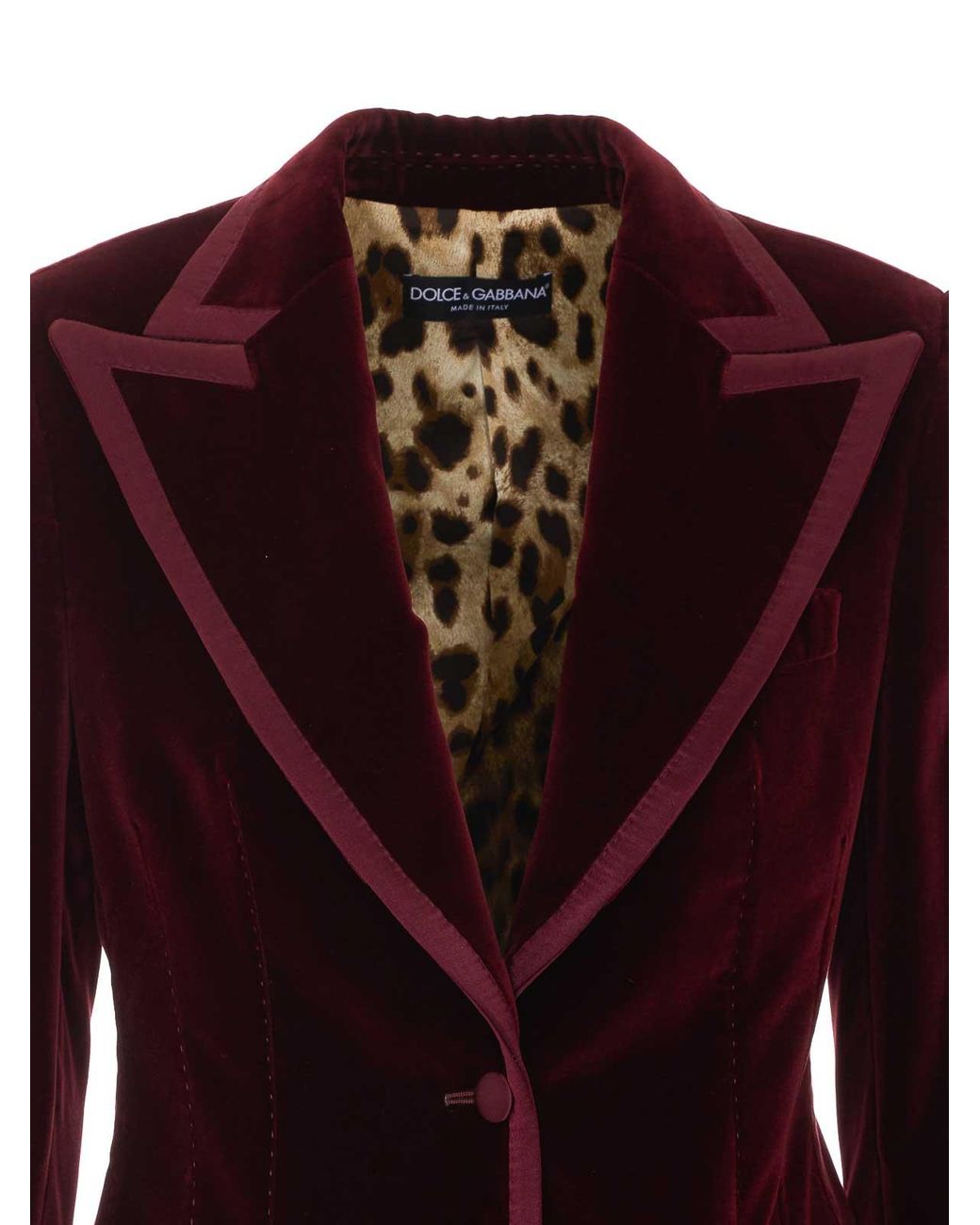 Dolce & Gabbana Purple Single Breasted Velvet Jacket
