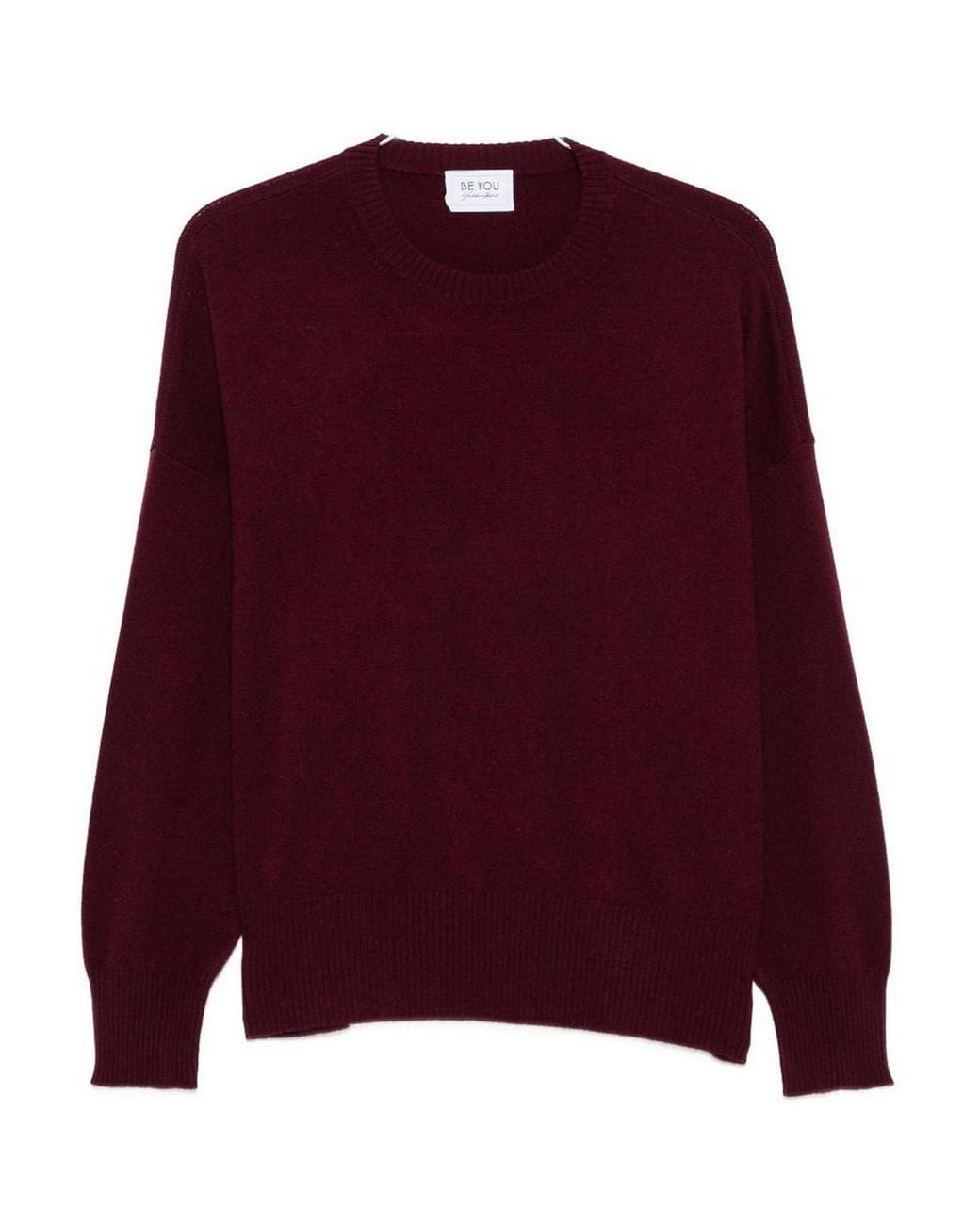 Be You Purple Cashmere Crewneck Sweater