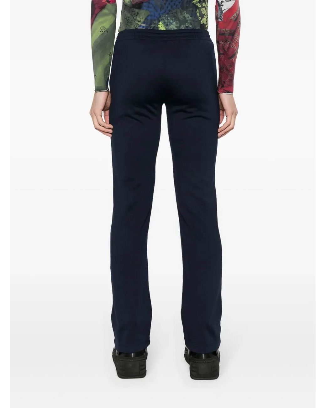 Balenciaga Blue Terry Low-Waist Cotton Pants for men