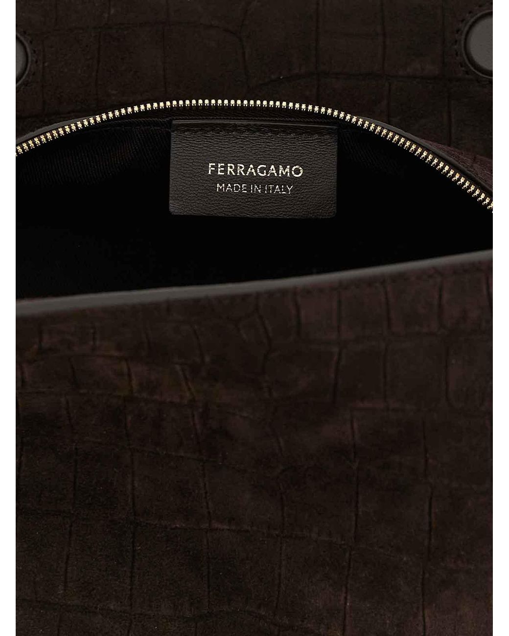 (S) Borsa A Tracolla di Ferragamo in Black
