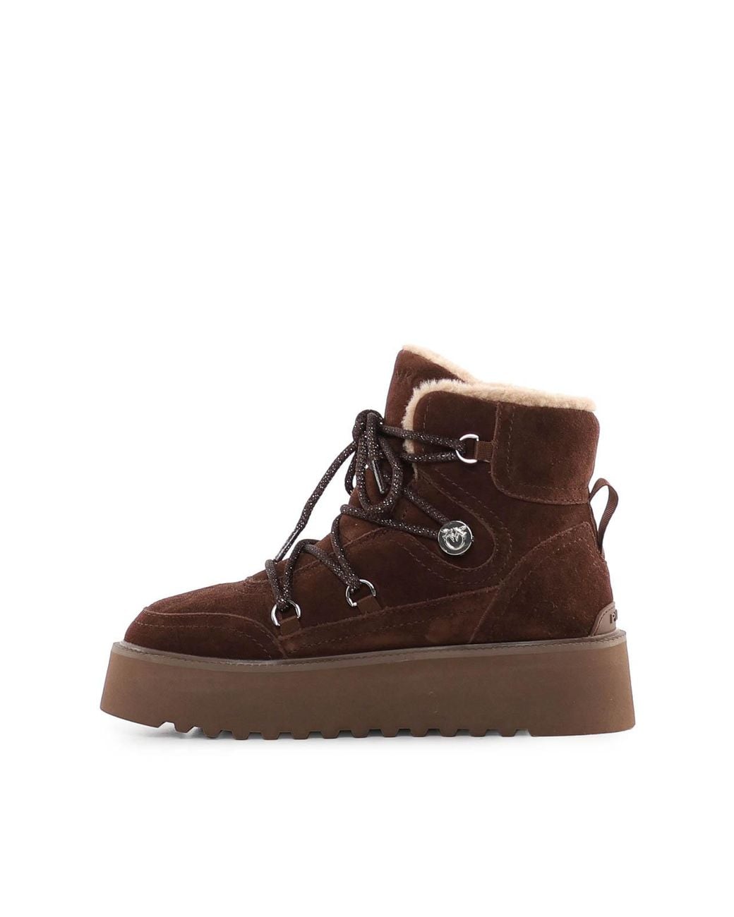 Pinko Brown Martina Suede Ankle Boot