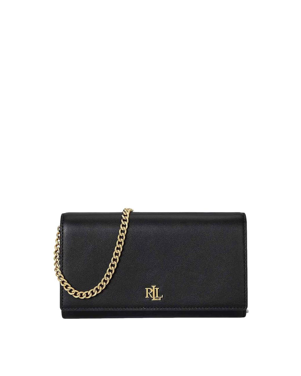 Ralph Lauren Black Adair Ii-Wallet On A Chain-Large-Natural