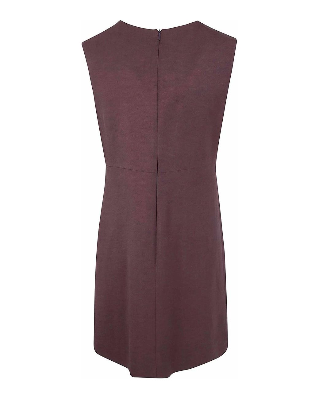 P.A.R.O.S.H. Purple Raisa26 Viscose Linen Mini Dress
