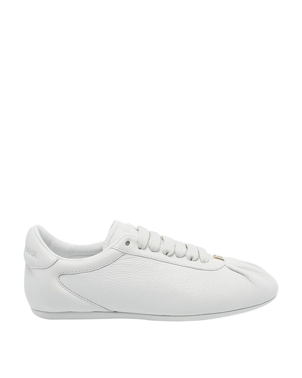 Dolce & Gabbana White Dolce&Gabbana Leather Soft Ballet Sneakers