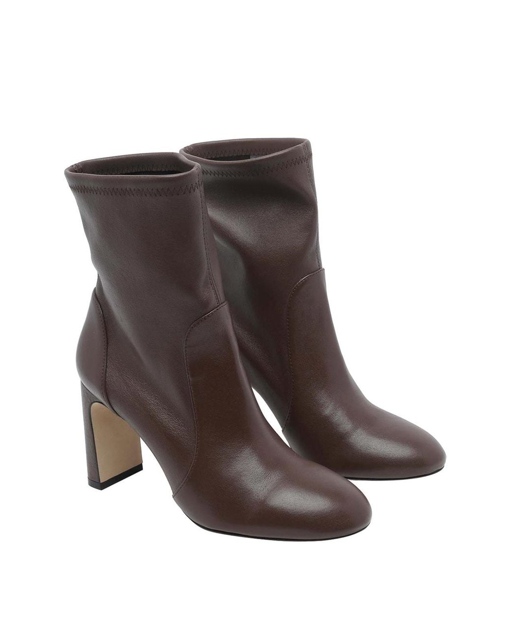 Stuart Weitzman Brown Babette Pump Booties
