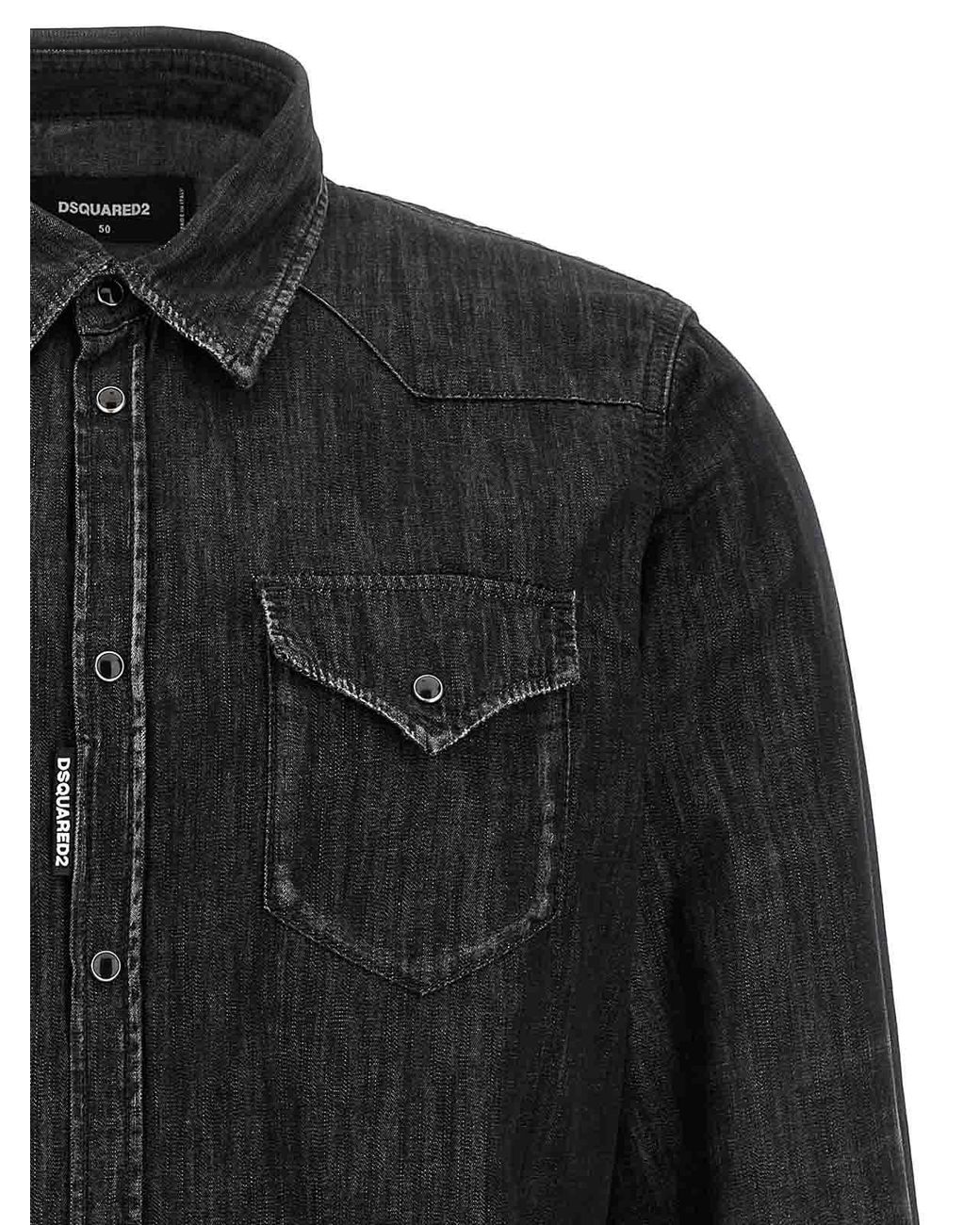 DSquared² Black Classic Western' Shirt for men