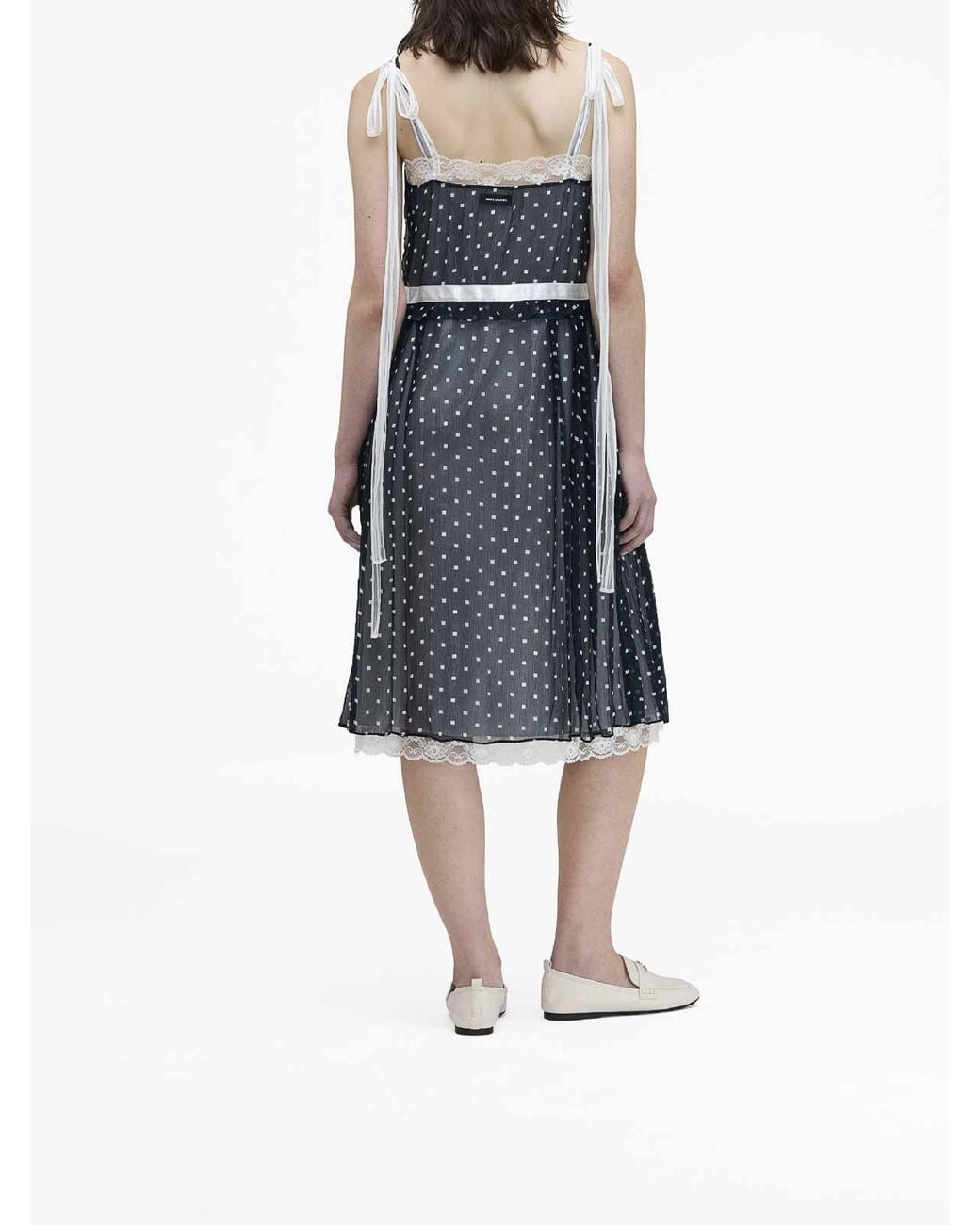 Marc Jacobs Blue Ribbon Strap Chiffon Dress