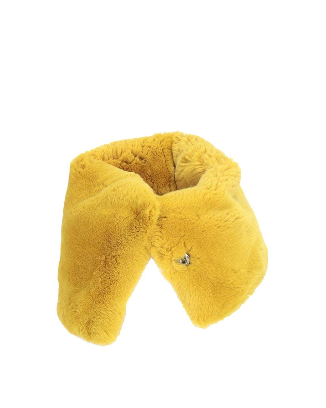 Antipast Yellow Fur Muffler Scarf