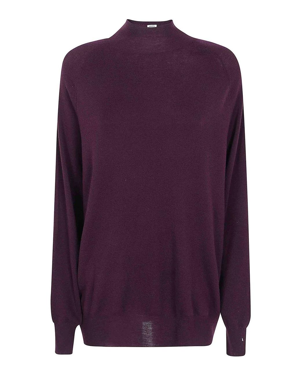 Aspesi Purple Round Neck Sweater