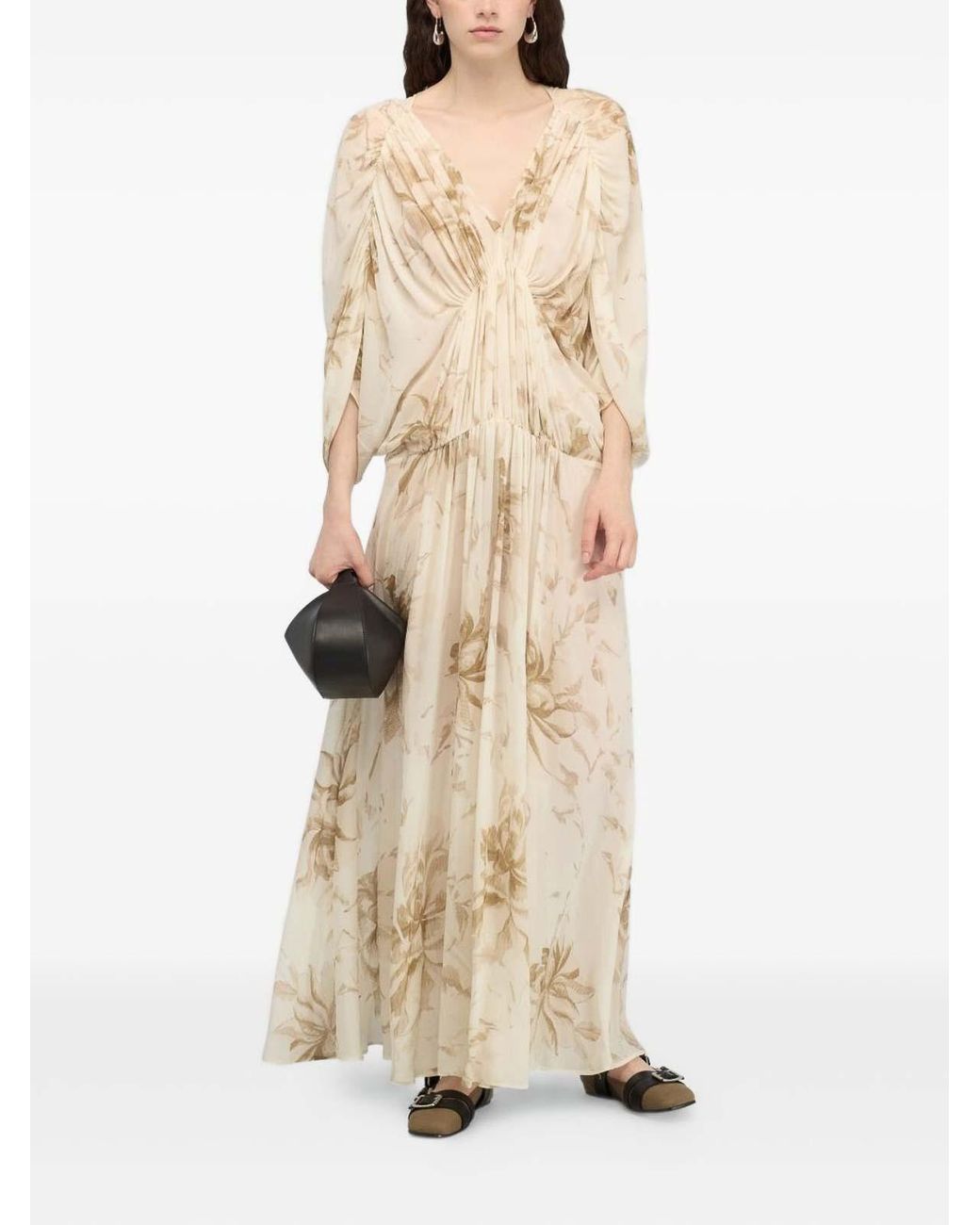 Semicouture Natural Veronica Long Dress