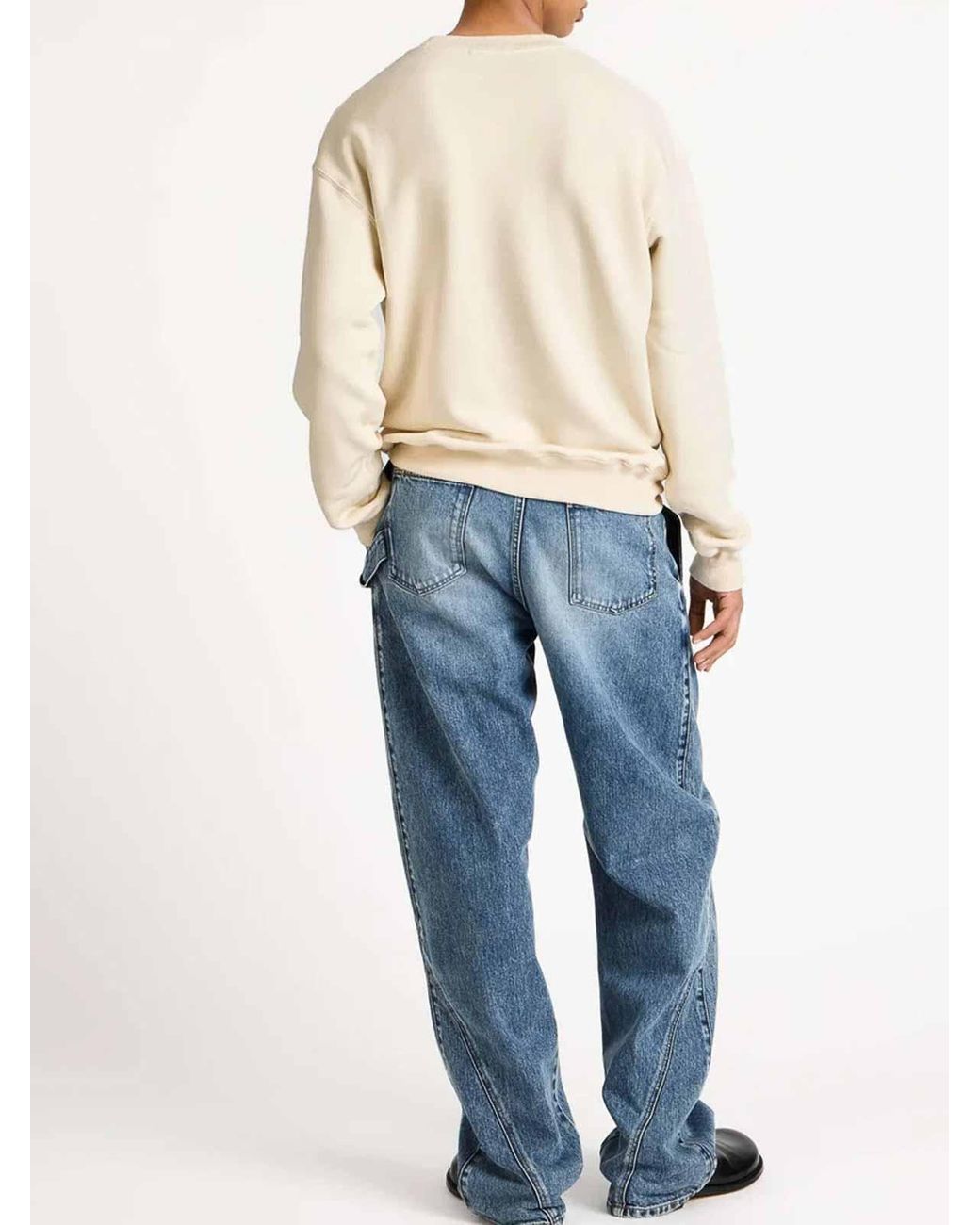 J.W. Anderson White Sweatshirt With Logo for men