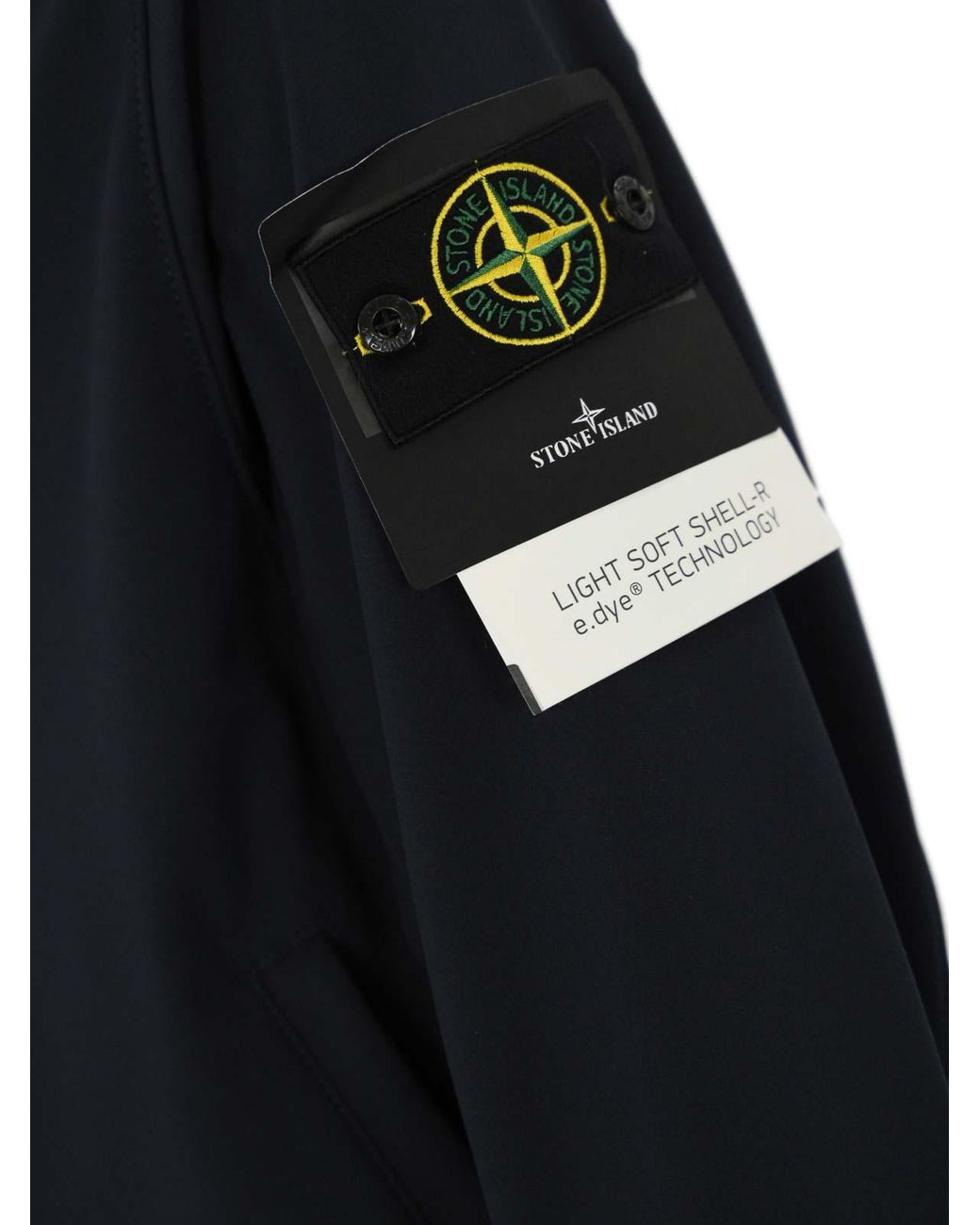 Stone Island Blue Light Soft Shell Jacket 4100090 for men