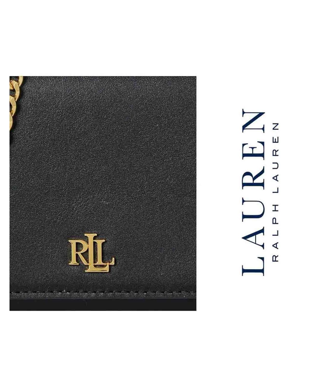 Ralph Lauren Black Adair Ii-Wallet On A Chain-Large-Natural