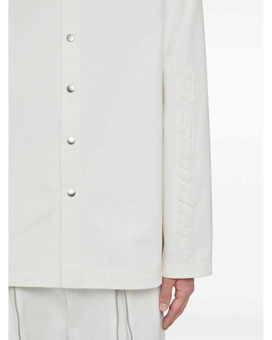 Jil Sander White Organic Cotton Denim Shirt for men