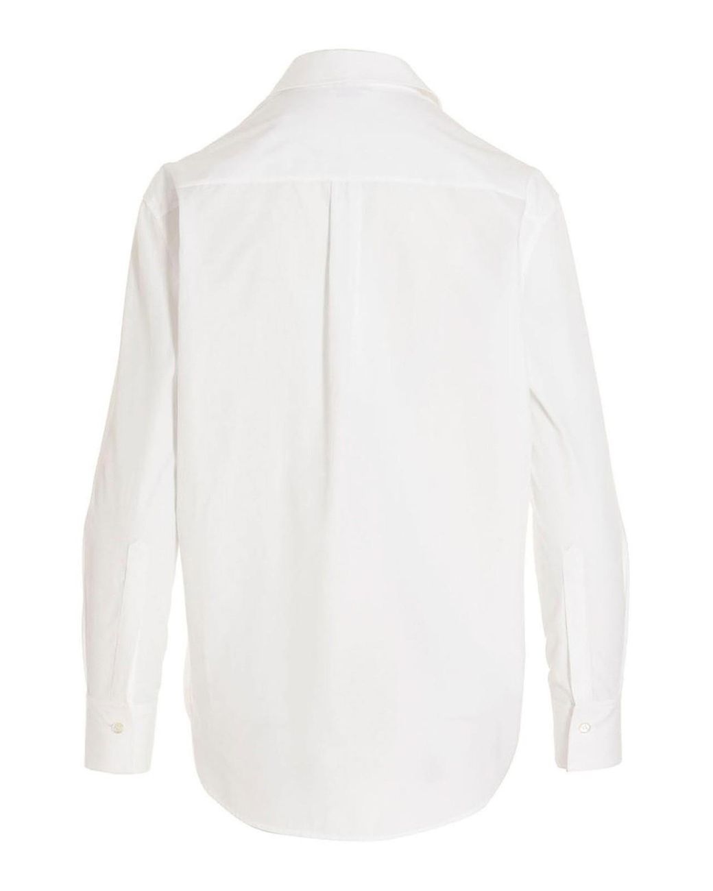 McQueen White Cotton Button-Down Shirt