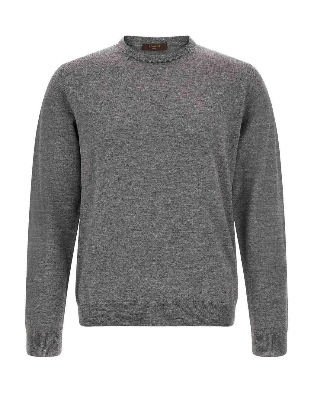 Suéter Cuello Redondo Zanone de hombre de color Gray