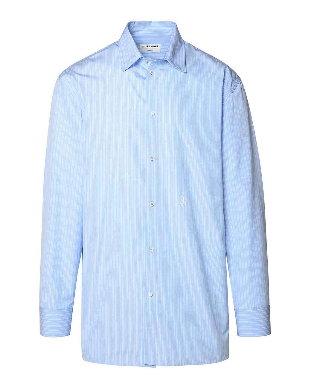 Jil Sander Blue Cotton Shirt for men