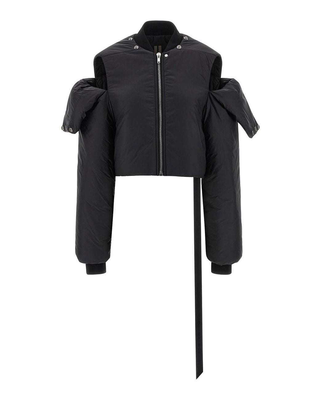 Rick Owens Black Convertible Down Jacket