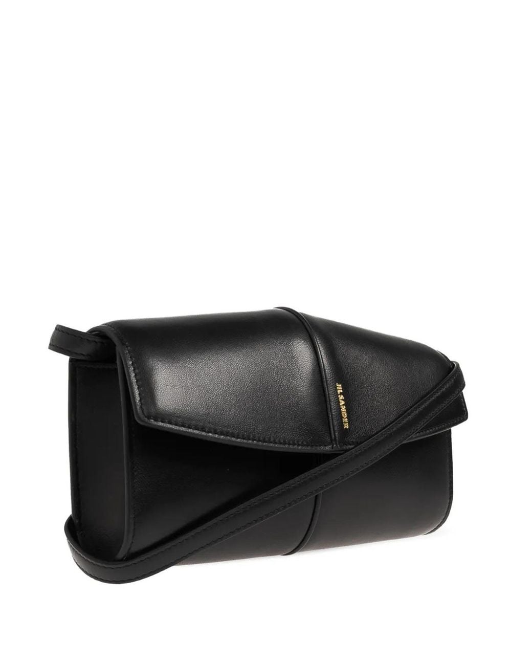 Jil Sander Black Wallet With Strap