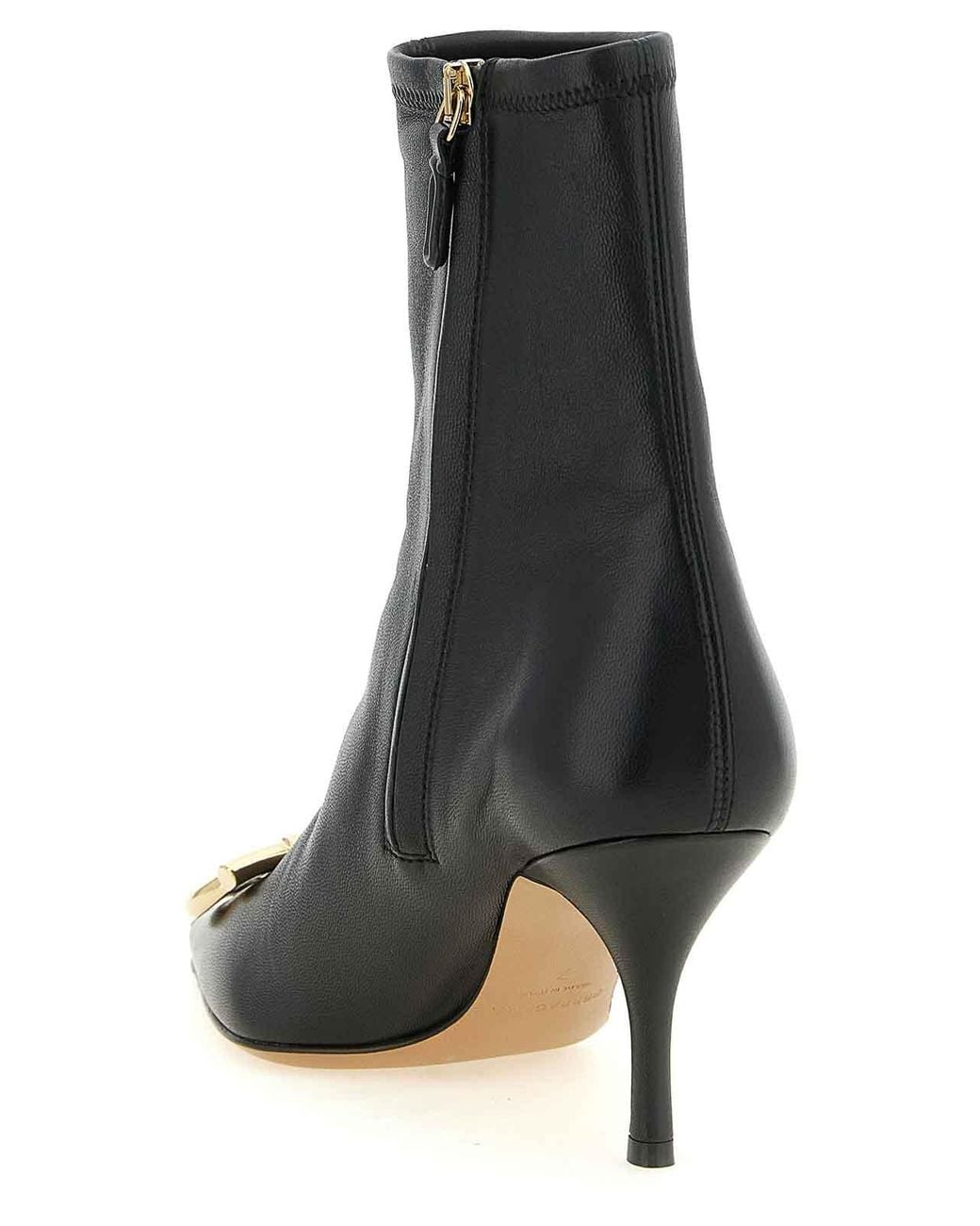 Ferragamo Black Ankle Boots