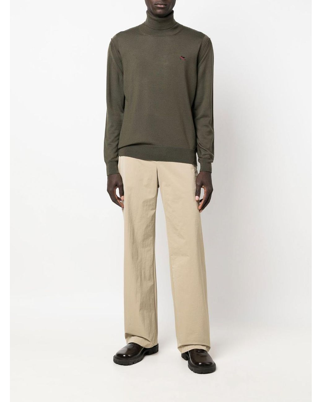 Etro Green Crew Necks for men