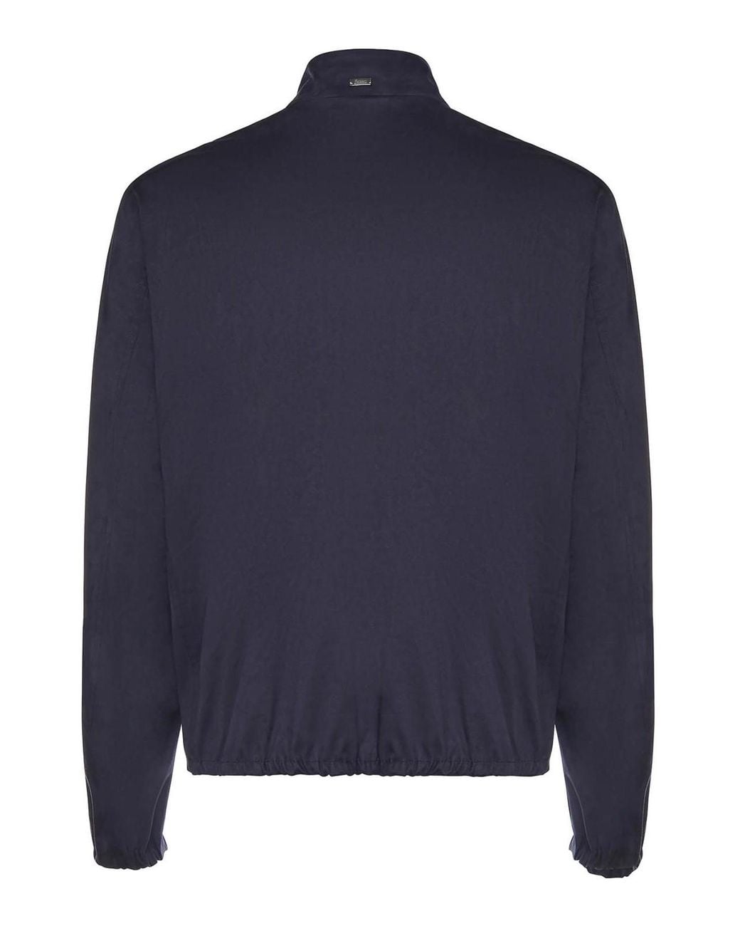Herno Blue Suede-Effect Jacket for men