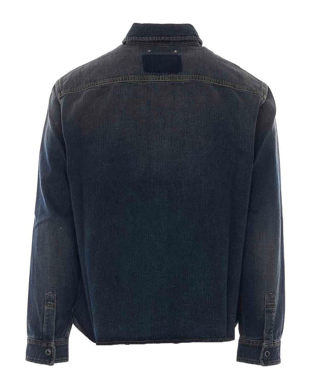 Golden Goose Deluxe Brand Blue Denim Boxy Fit Shirt for men
