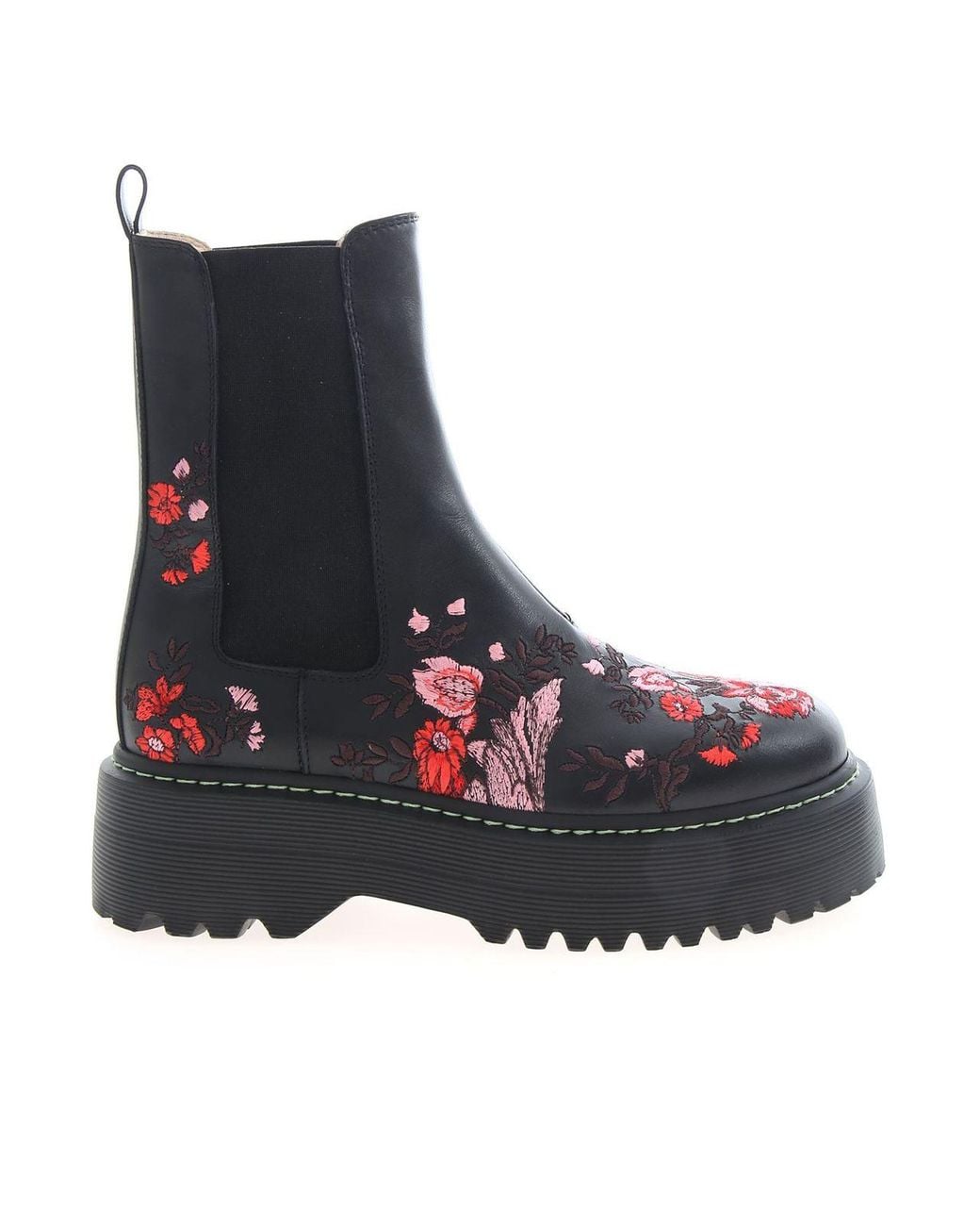 Vivetta Black Embroidered Chelsea Boots