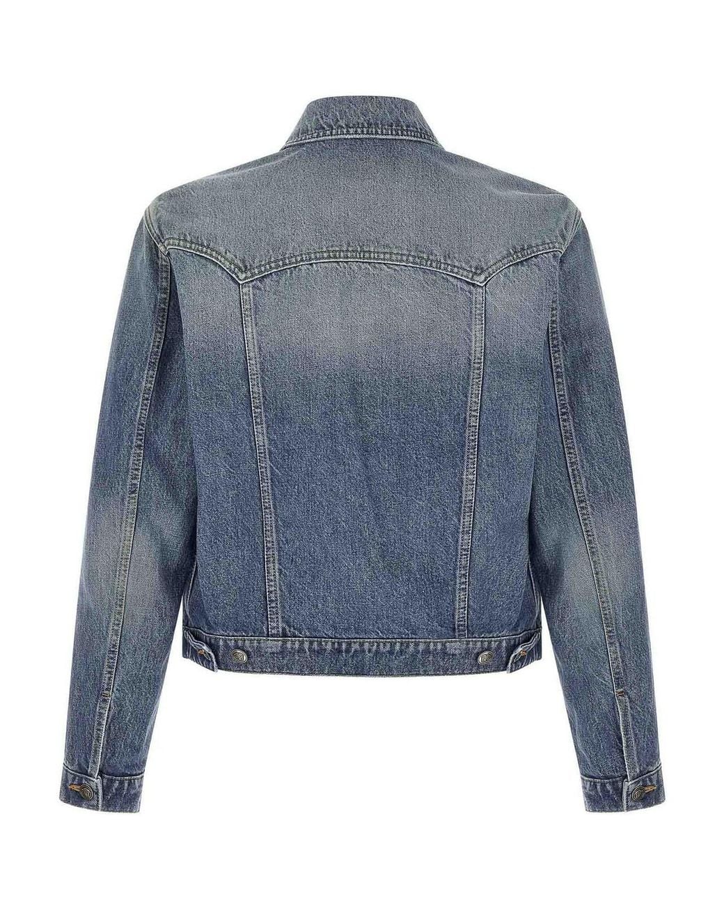 Versace Blue Medusa' Denim Jacket for men