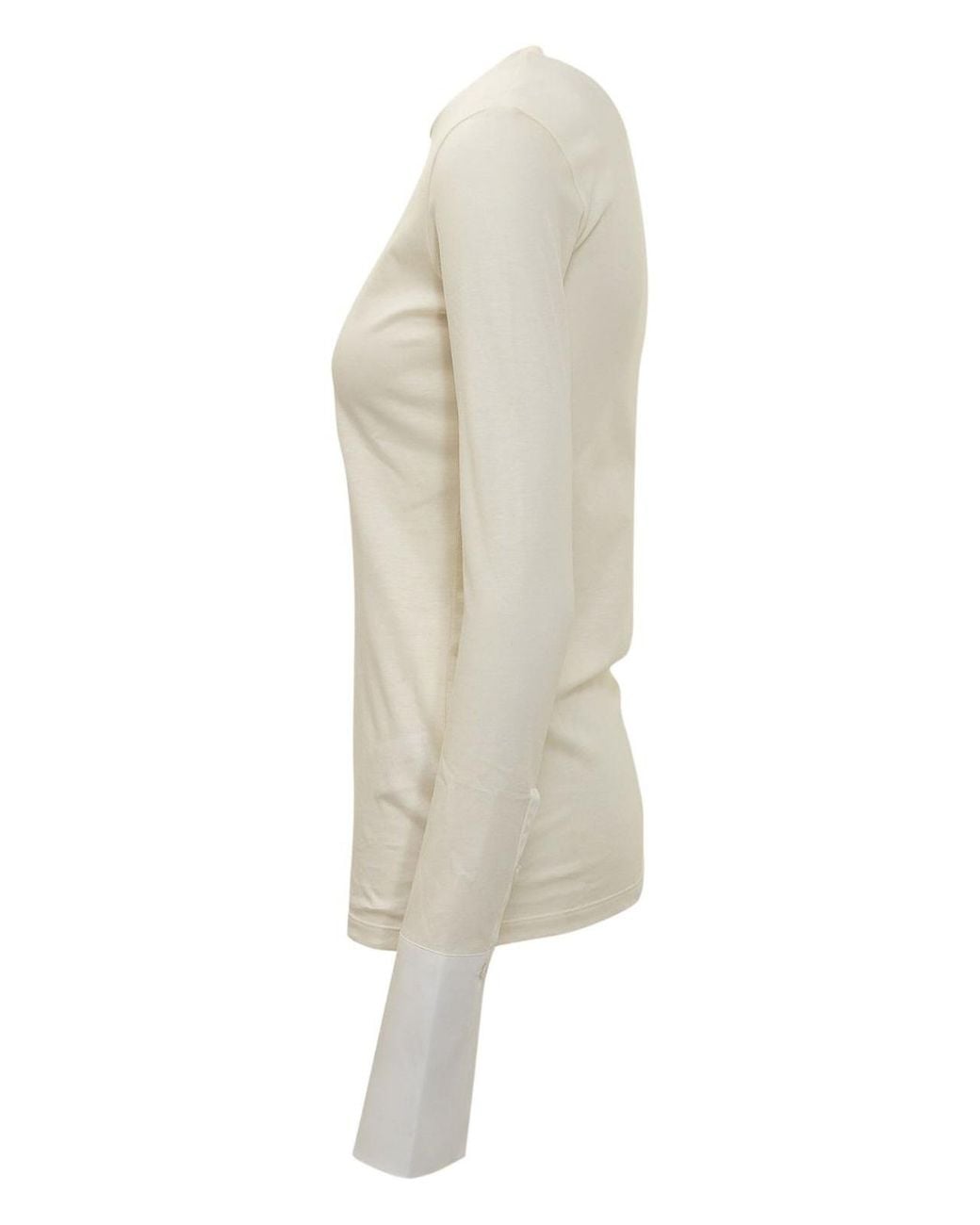 DARKPARK White Nora Ivory Cotton Sweater