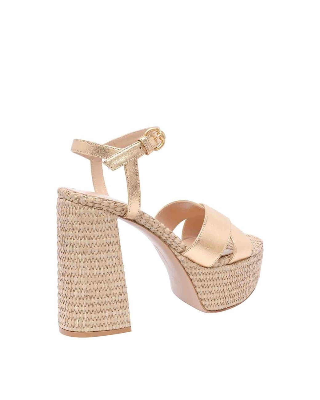 Gianvito Rossi Natural Bebe Platform Sandals